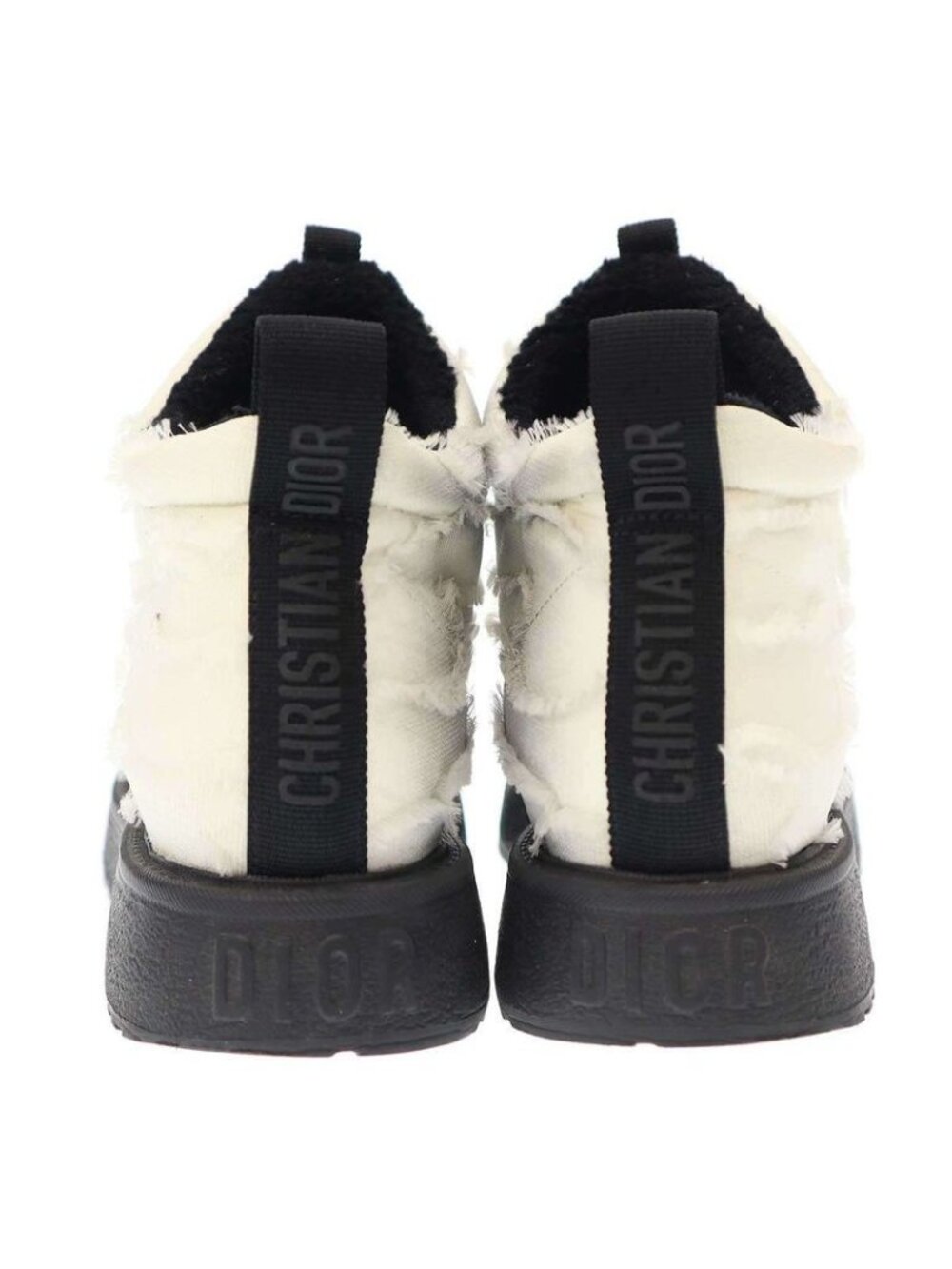Christian Dior Short Design Boots Sneakers White 41 - Picture 4 of 11
